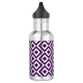 Paarse en witte mander waterfles (Links)