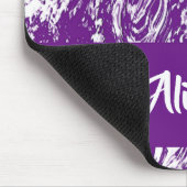 Paarse en witte marmer muismat (Hoek)