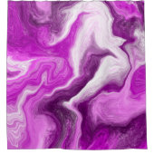 Paarse en witte marmer-strijders douchegordijn (Voorkant)