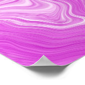 Paarse en witte marmer-strijders poster (Hoek)