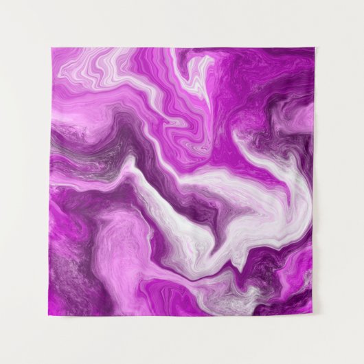 Paarse en witte marmer-strijders wandkleed (Voorkant (horizontaal))