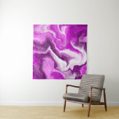 Paarse en witte marmer-strijders wandkleed (In Situ (horizontaal))