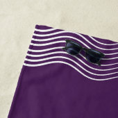 Paarse en witte mijn steen is een Seashell Strandlaken (In situ)