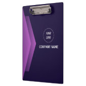 Paarse en witte moderne professional klembord (Links)