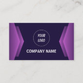 Paarse en witte moderne professional visitekaartje (Voorkant)