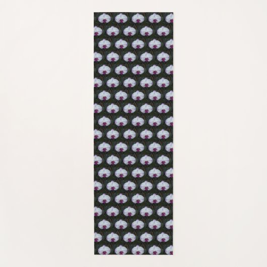 Paarse en witte moth Orchid Floral Pattern Yogamat (Voorkant)