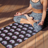 Paarse en witte moth Orchid Floral Pattern Yogamat