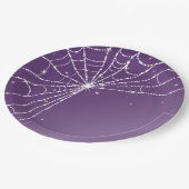 Paarse en witte mousserende diamant Web Papieren Bordje (Gekanteld)
