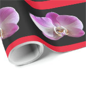 Paarse en witte orchidee cadeaupapier (Rol Hoek)