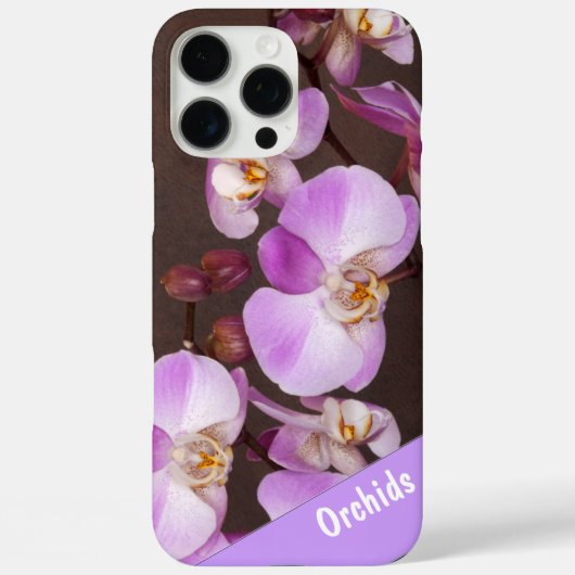 Paarse en Witte Orchidee Close-up Foto Case-Mate iPhone Case (Achterkant)