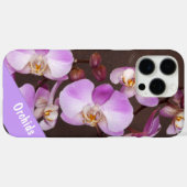 Paarse en Witte Orchidee Close-up Foto Case-Mate iPhone Case (Achterkant (horizontaal))