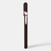 Paarse en Witte Orchidee Close-Up Foto Case-Mate iPhone Case (Achterkant / Links)