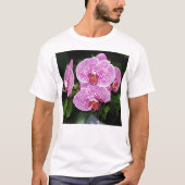 Paarse en witte orchidee t-shirt (Voorkant)