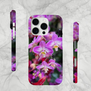Paarse en witte orchideeën uit Nederland, iPhone 16 Pro Hoesje