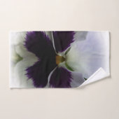 Paarse en witte paniek bad handdoek (Handdoek)