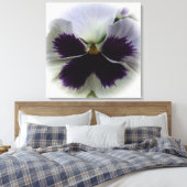 Paarse en witte paniek canvas afdruk (Insitu (Slaapkamer))