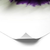 Paarse en witte paniek perfect poster (Hoek)