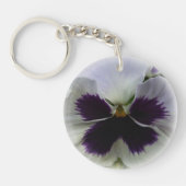 Paarse en witte paniek sleutelhanger (Voorkant)