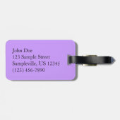 Paarse en witte pansieën, kleurrijke Floral Bagagelabel (Achterkant horizontaal)