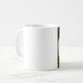 Paarse en witte Pansy Koffiemok (Voorkant links)