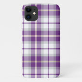 Paarse en witte patroonpatronen Case-Mate iPhone case (Achterkant)