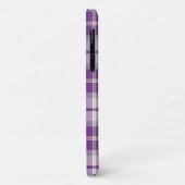 Paarse en witte patroonpatronen Case-Mate iPhone case (Achterkant/links)