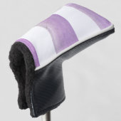 Paarse en witte Perfectie Golfheadcover (3/4 voorkant)