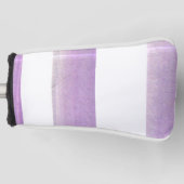 Paarse en witte Perfectie Golfheadcover (Voorkant)