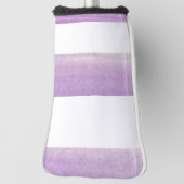 Paarse en witte Perfectie Golfheadcover (Draai 90)