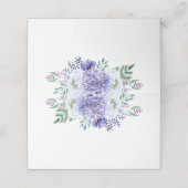 Paarse en witte pioenrozen aan de voorkant plaatskaartje (Buitenkant ongevouwen)