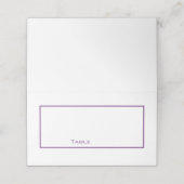 Paarse en witte Place kaart Plaatskaartje (Buitenkant ongevouwen)
