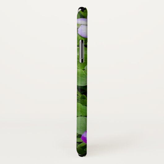 paarse en witte plant Case-Mate iPhone case (Achterkant / rechts)