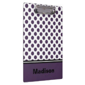 Paarse en witte poka dot klembord (Rechts)