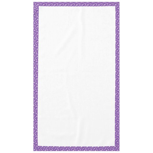 Paarse en witte poka Dots Tafelkleed (Voorkant)