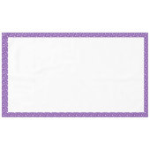 Paarse en witte poka Dots Tafelkleed (Voorkant (Horizontaal))