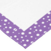 Paarse en witte poka Dots Tafelkleed (Gekanteld)