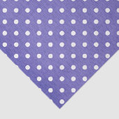 PAARSE EN WITTE POLKA DOTS TISSUEPAPIER (Detail)