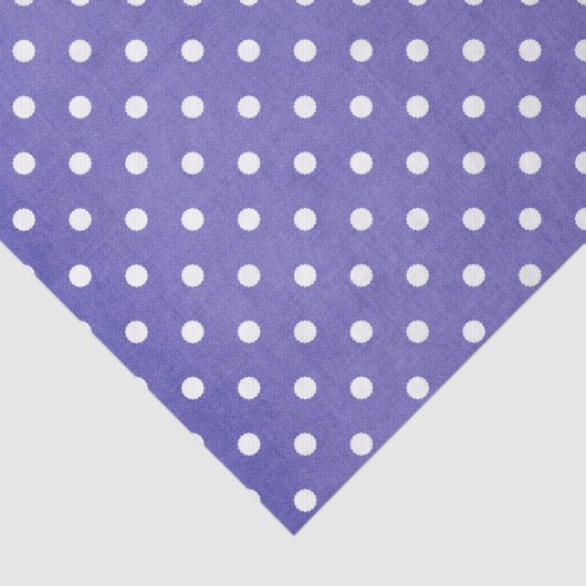 PAARSE EN WITTE POLKA DOTS TISSUEPAPIER (Detail)