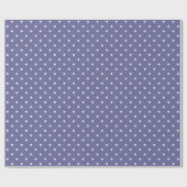 Paarse en witte Polka Dots verjaardag Cadeaupapier (Vlak)