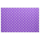 Paarse en witte Retro Vredesteken Patroon Stof (Yard (91,4 cm))