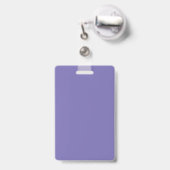 Paarse en Witte School Foto Docent Badge (Achterkant met uittrekbare clip)