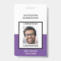 Paarse en Witte School Fotoleraar