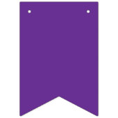 Paarse en Witte Schoolkleuren Jaar van Afstuderen Vlaggetjes (Eerste vlag)