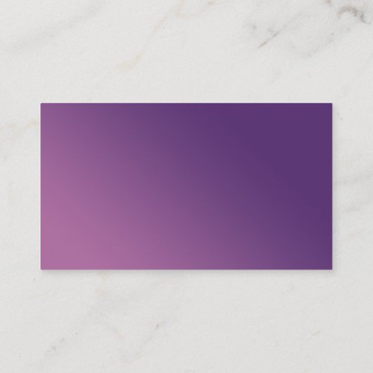 Paarse en witte schoonmaak Service Visitekaartje (Achterkant)