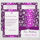 Paarse en witte sneeuwvlokken (Voorkant / Achterkant)