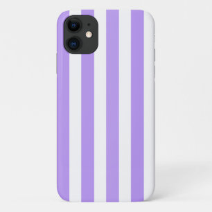 Paarse en witte snoepstrepen Case-Mate iPhone case