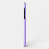 Paarse en witte snoepstrepen Case-Mate iPhone case (Achterkant/links)