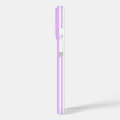 Paarse en witte snoepstrepen Case-Mate iPhone case (Achterkant / Links)