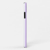 Paarse en witte snoepstrepen Case-Mate iPhone case (Achterkant/rechts)