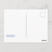 Paarse en witte Sprint Iris Briefkaart (Achterkant)